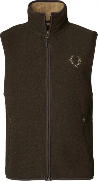 Endast idag Mainstone Fleece Waistcoat Brown