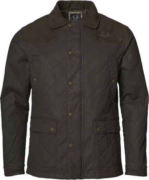 Moorland Quilted Coat Brown Fri frakt