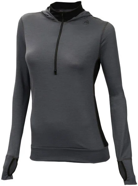 Aclima Lightwool Hoodie Woman Iron Gate/Jet Black Trygg betalning
