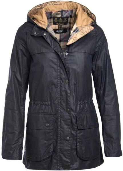 Fri frakt W's Lightweight Durham Waxjacket Royal Navy