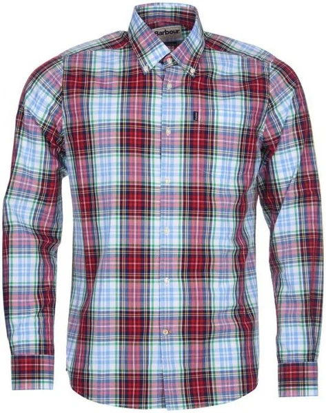 M's Jeff Shirt Tailored Fit Red Billig