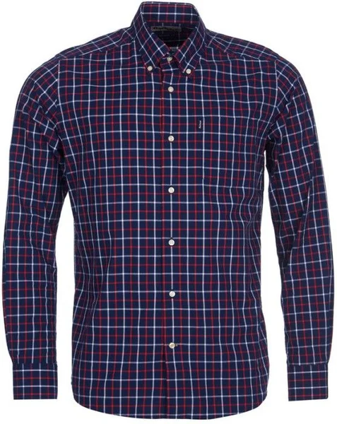 M's Henry Shirt Tailored Fit Navy risnedsättning