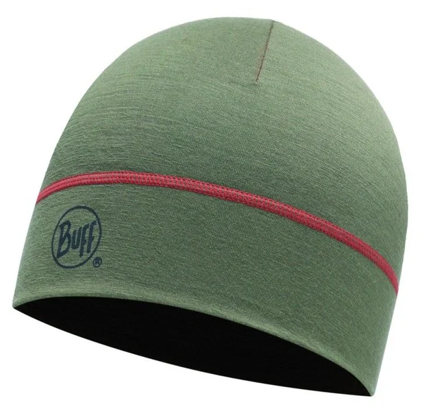 Merino Wool 1 Layer Hat Solid Moss Green Snabb leverans