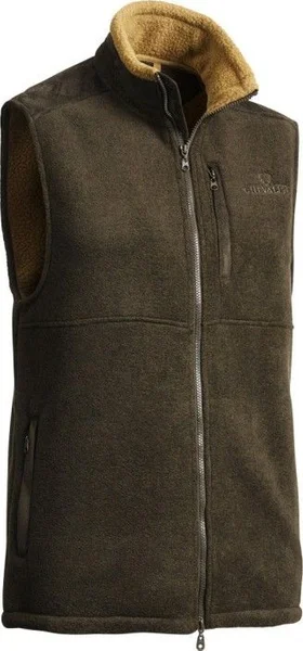 Milestone Fleece Vest Green Men Melange Reapris