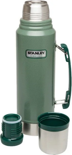 Classic Vacuum Bottle 1L Hammertone Green Billig