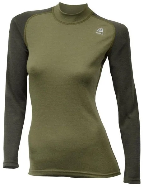 Sänkt pris Aclima WarmWool Crew Neck Shirt Woman Capulet Olive/Olive Night