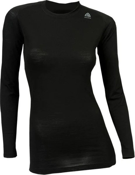 Outlet Aclima LightWool Crew Neck Shirt Woman Jet Black