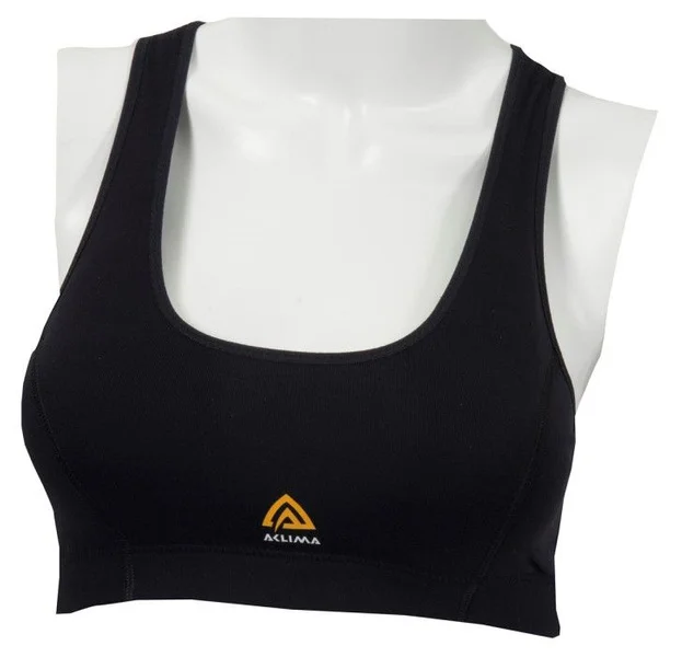 Aclima HotWool Sports Top Woman Jet Black Snabb leverans