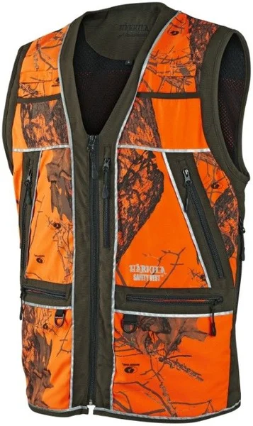 Safety Waistcoat Hundförarväst w Green w/Orange Reapris