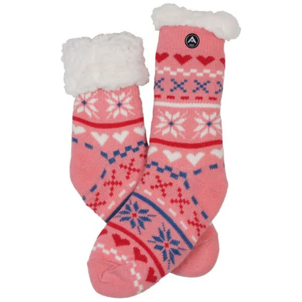 W's Heat Max Sock Heart Pink Säker betalning