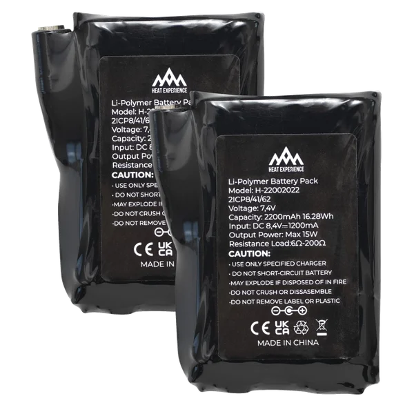 Lägg i varukorgen Heex 2200Mah 7,4V Heated Glove Battery 2Pk Black