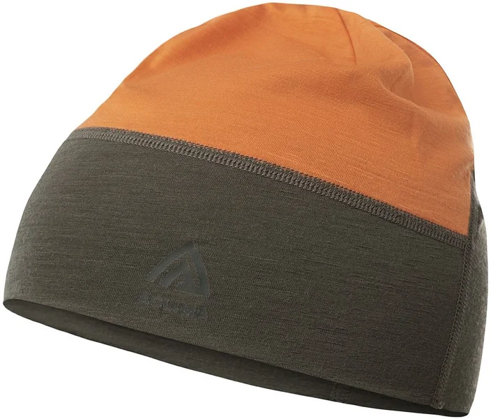Lågt pris Aclima LightWool 140 Hunting Beanie Tarmac/Orange Tiger
