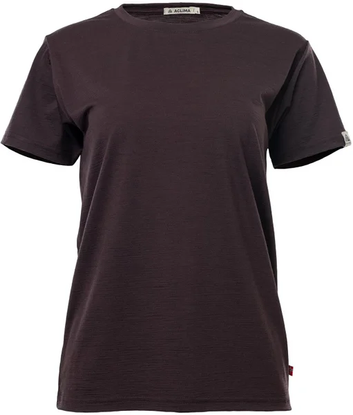 Nyhet Aclima LightWool 180 Classic Tee W's Chocolate Plum