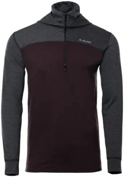 Säker betalning Aclima LightWool 180 Hoodie M's Chocolate Plum / Marengo