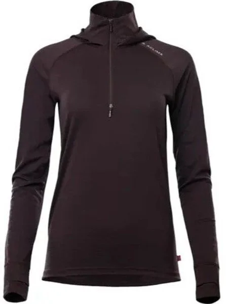 I lager Aclima LightWool 180 Hoodie W's Chocolate Plum