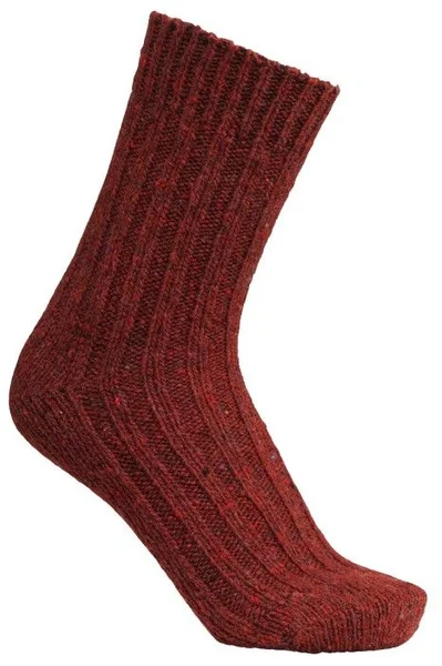 Firenze Wool Socks Bordeaux Sista chansen