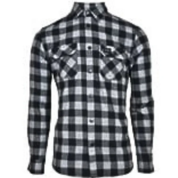 Köp online Flanellskjorta Dark Grey/Black