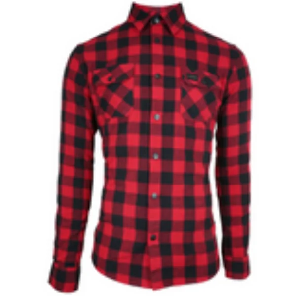 Snabb leverans Flanellskjorta Red/Black