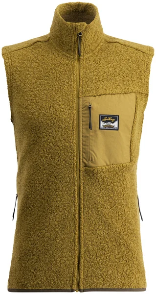 Flok Wool Ms Pile Vest Olive Populär