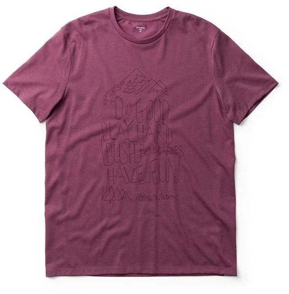 M's Up Message Tee Rasberry Rush Red Fynd