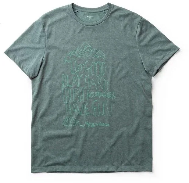 Handla nu M's Up Message Tee Storm Green