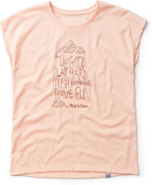 Fynd W's Up Message Tee Beach Peach