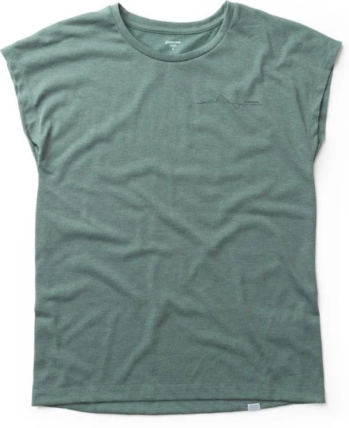 Populär W's Up Message Tee Storm Green/Heartbreak