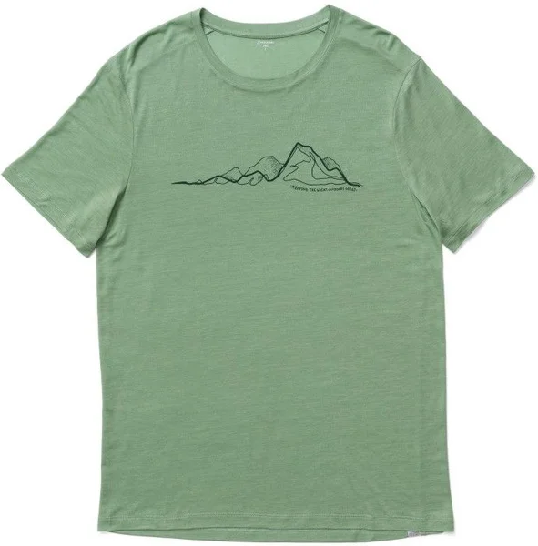 risnedsättning M's Tree Message Tee Ginkgo Green