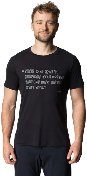 risnedsättning M's Tree Message Tee True Black/Reconnect