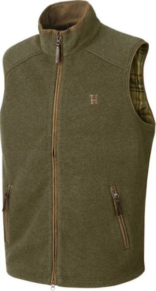 Fynd hem Fleece Väst Dusty Lake Green Melange