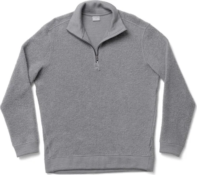 Billigare M's Alto Half Zip Merino Mix Soft Grey
