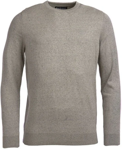 Fynd M's Linen Mix Crew Neck Light Grey