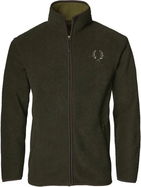 Mainstone Fleece Cardigan Men Greenmelange Bästa pris