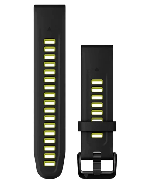 QuickFit 20 Silicone Sort/Electric Lime Nedsatt pris