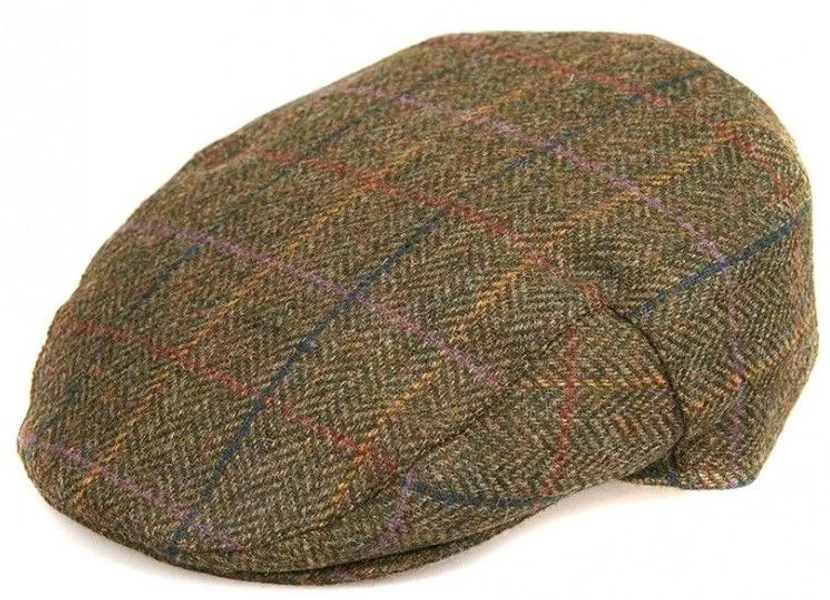 Outlet Moons Tweed Cap Olive