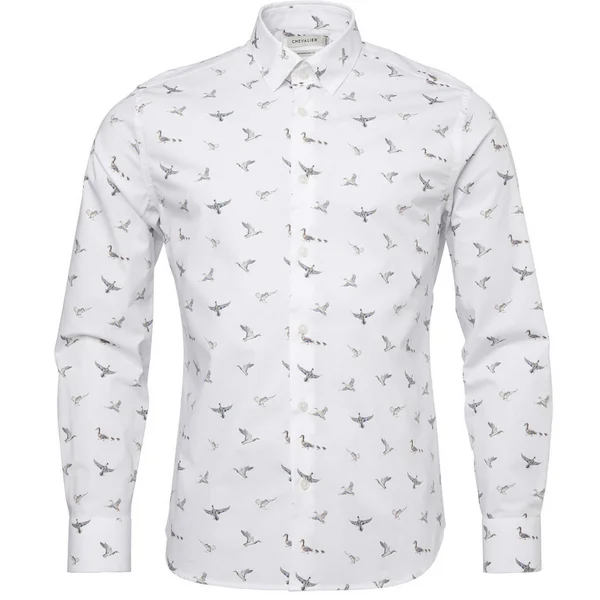 Fynd M's Danson Contemporary Fit Shirt Men Ducks In A Row