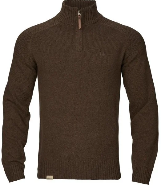 Erbjudande M's Vincent Merino Half Zip Pullover Demitasse Brown