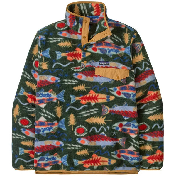 Köp online M's LW Synch Snap-T P/O Salmon Energy: Old Growth Green