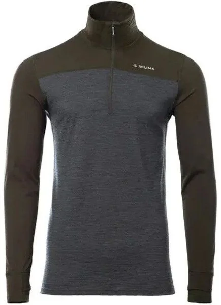 Snabb frakt Aclima LightWool 180 Polo w/ zip M's Tarmac/Marengo