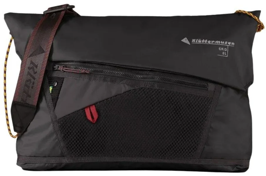 Grid Messenger Bag Raven Extra rabatt