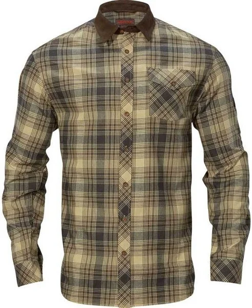 M's Driven Hunt Flannel Shirt Light Teak Kampanj
