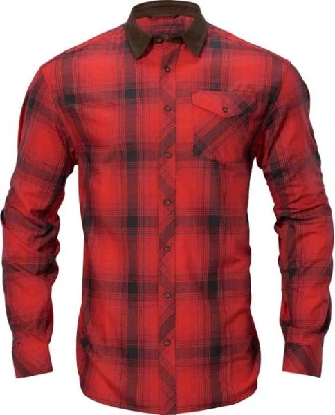 Endast denna vecka M's Driven Hunt Flannel Shirt Red/Black Check