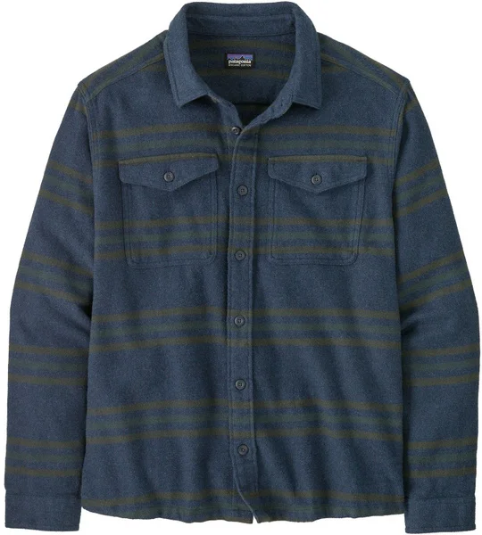 M's Fjord Flannel Shirt Treelined/Smolder Blue Populär