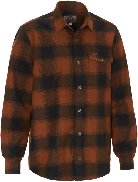 M's Lynx Wool Shirt Dark Orange Rabatt