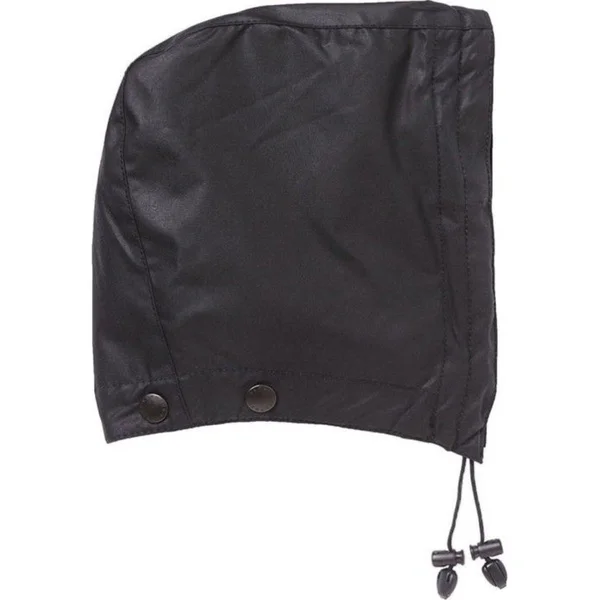 Waxed Cotton Hood Black Begränsat antal