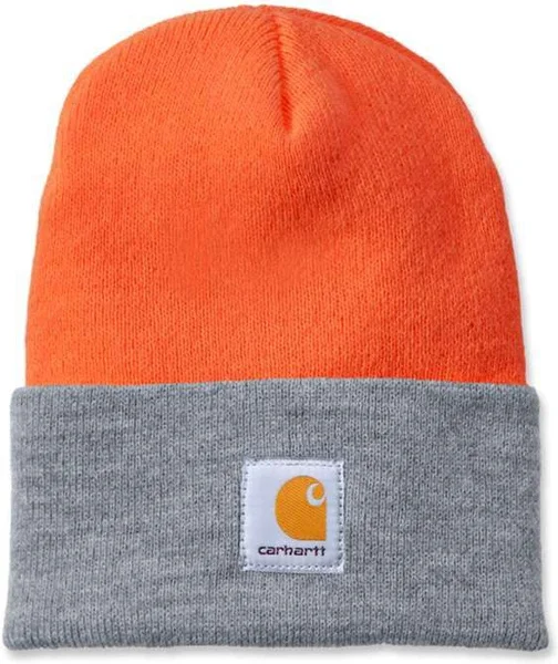 Rabatter Carhartt Watch Hat Bright Orange/H.Grey