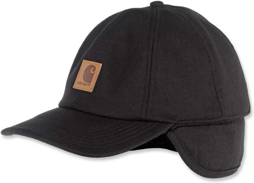 Reapris Carhartt Work Flex Ear Flap Cap Black