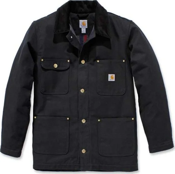 Populär Carhartt M's Firm Duck Chore Coat Black