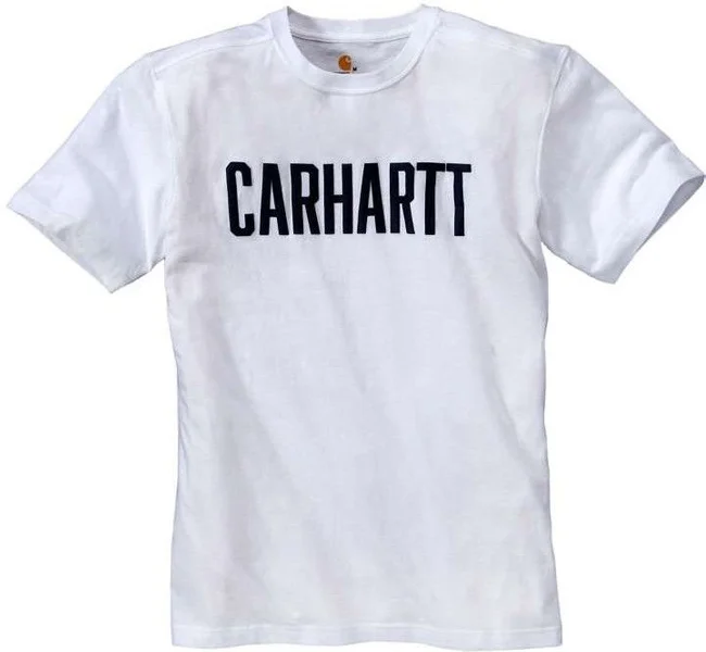 Carhartt M's Block Logo T-Shirt S/S White Erbjudande