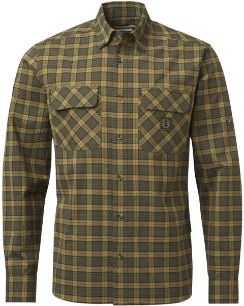 Beställ nu M's Creek Shooting Fit Coolmax Shirt Moss Checked
